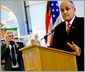 David Livshin with Rudy Guliani